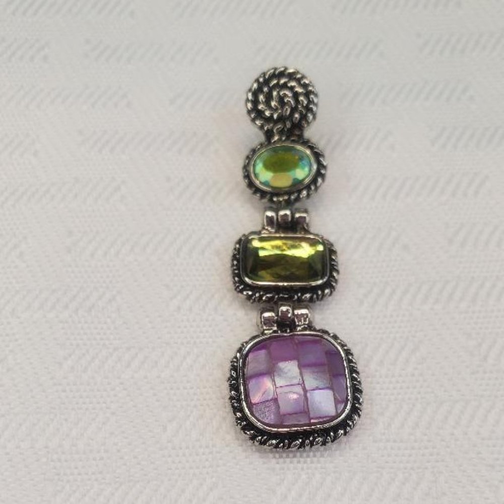 Lia Sophia Silver Tone Pendant/Slide